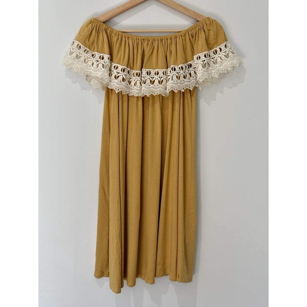 Kori America Boho Dress Womens Small Coachella Festival Travel Vacation Stretch